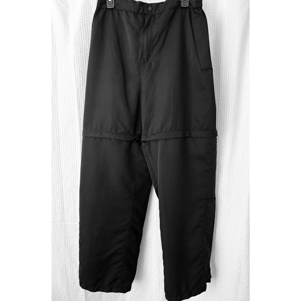 The Weather Co. Women’s Large Black Snow Board Ski Pants Convert Zip-Off Lined